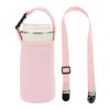 CAPASTEC Water Bottle Fits with Shoulder Strap and Hand Light Pink Cover/Sleeve, 800-1000ml Bottles, Strap, Insulated, Lightweight,