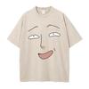 Hot Anime One Punch Man Saitama Funny Clothing Men Women Tshirts Washed Cotton Tee Retro Oversized T-shirt Harajuku Male T Shirt
