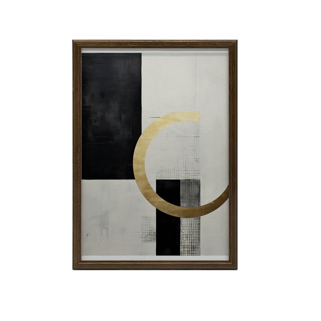 Geometria Kontra Nieskończoność Geometria Kontra Nieskończoność, 40X50 Cm, Rama Aluminiowa Czarna, Papier Matowy 230 Gsm