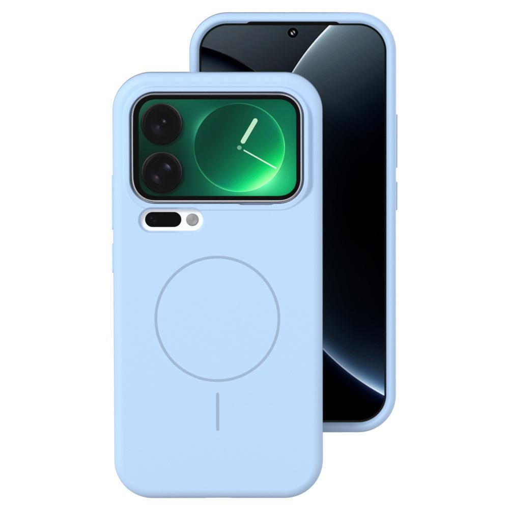 For Xiaomi 17 Pro Max Liquid Silicone Magnetic Case Skin-Touch Phone Cover