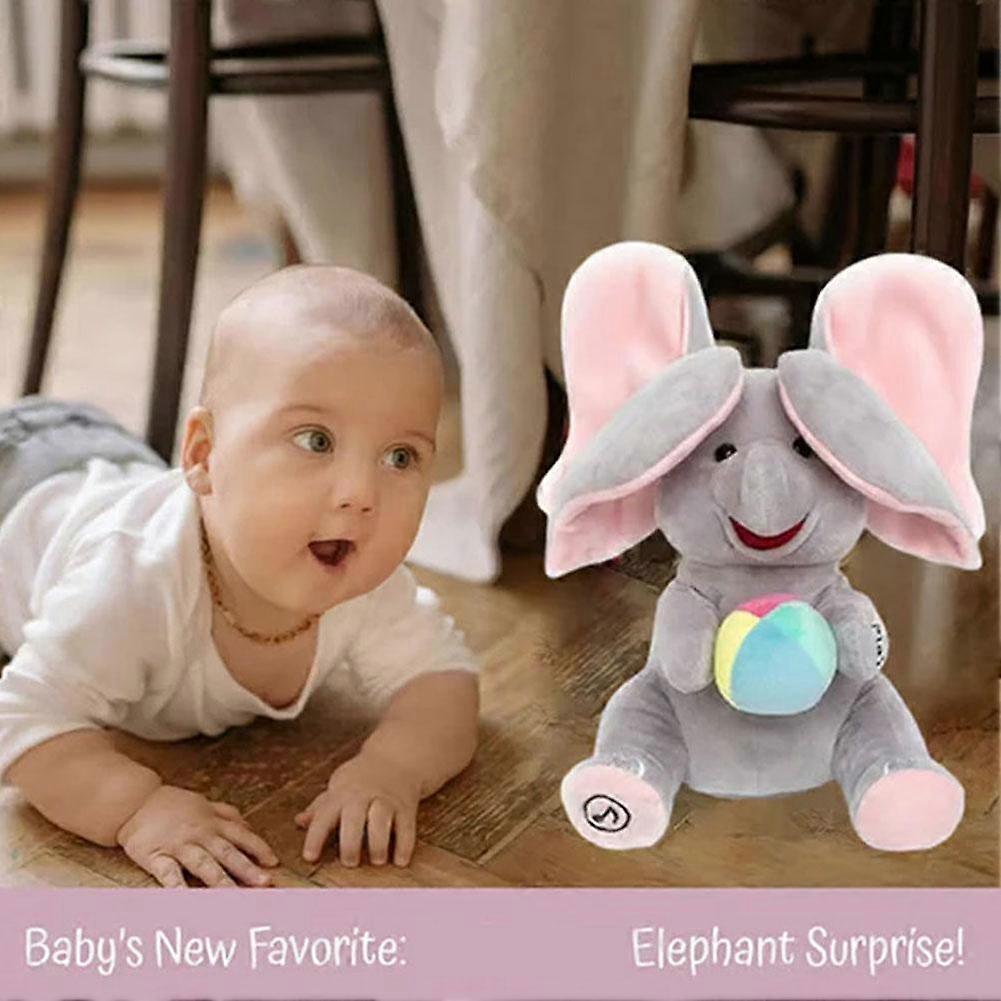 Juguetes de Elefante Animados Elefante de Peluche Cantante con Orejas en Movimiento Juguete Eléctrico de Peluche