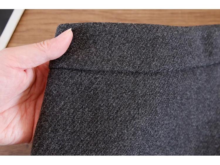 Korean Style Retro Wool Blend A-line High Waist Short Skirt - Women's Trendy, Comfortable Spring/Autumn Inner Wear