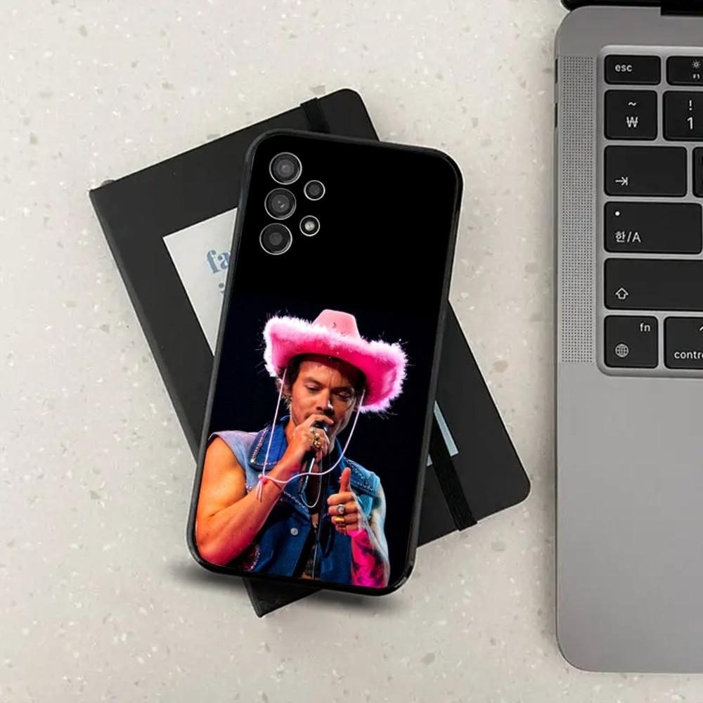 Singer H-Harry-Styles-S Phone Case For Samsung Galaxy A13,A21s,A22,A31,A32,A52,A53,A71,A80,A91 Soft Black Cover