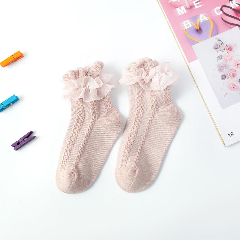 Girls' Lace Princess Socks - Spring, Summer & Autumn Korean Fashion