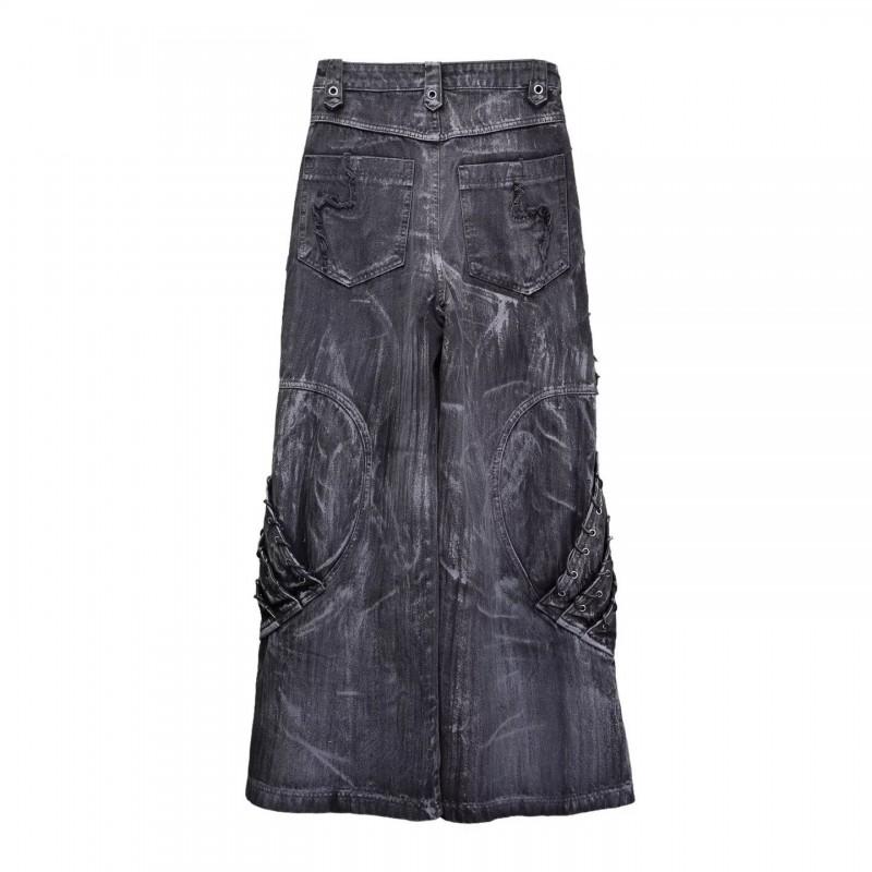 Jeans Anchos Rectos Desgastados Rasgados para Mujer - Corte Relajado Tiro Medio Algodón Vaquero Lavado Vintage
