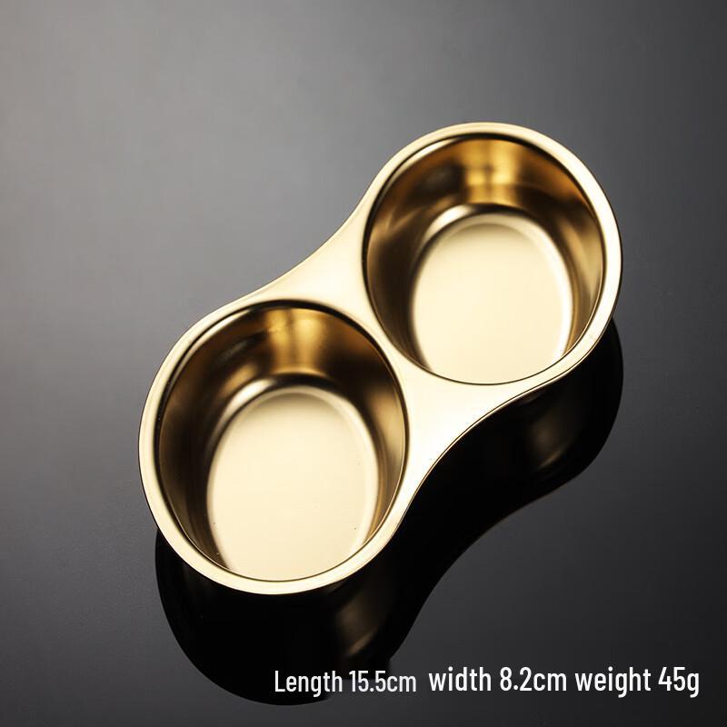 304 Stainless Steel 2-Compartment Sauce Dishes
