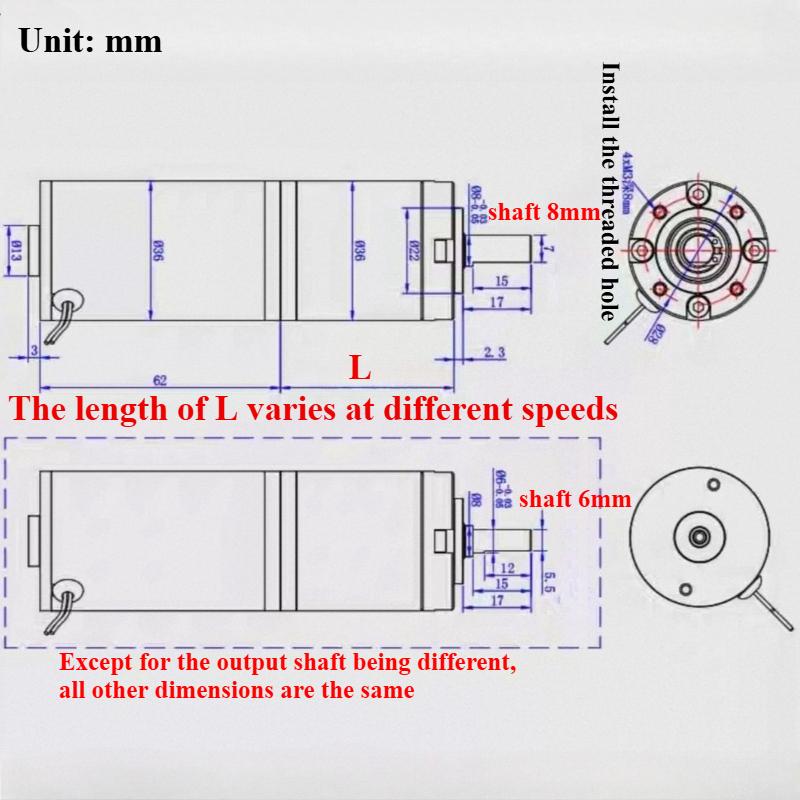 36-36ZY Hohes Drehmoment Niedrige Geräuschentwicklung Lange Lebensdauer Reversibel Einstellbare Geschwindigkeit Getriebemotor 100kg.cm 12V 24V DC Planetengetriebemotor