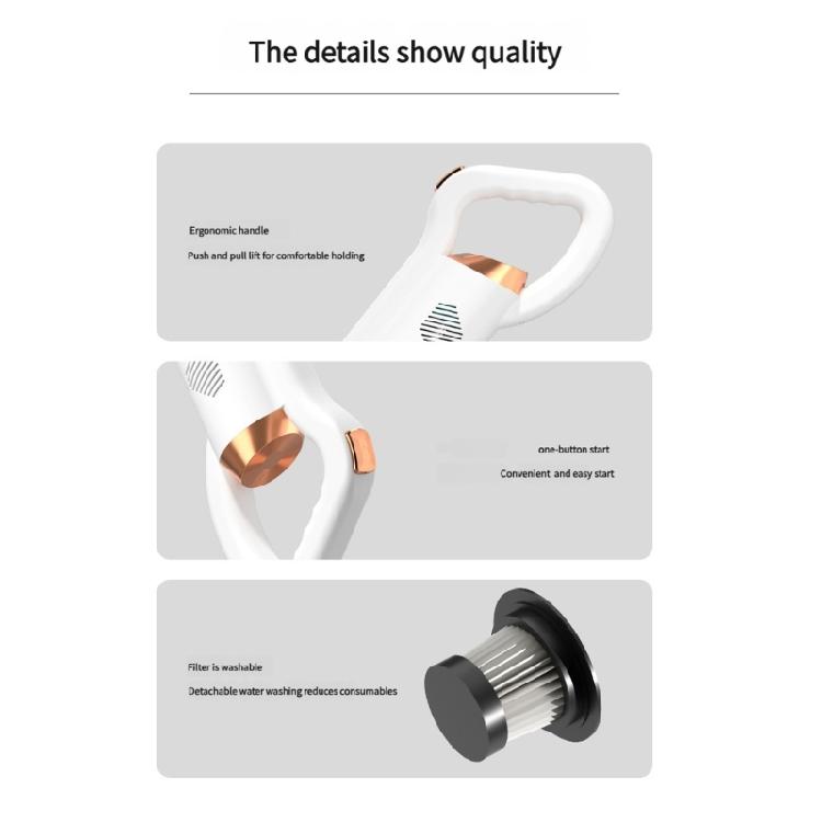 High Suction 8500Pa Cordless Handheld Vacuum Cleaner Portable Quiet Motor Fast Charging Celaner Tool For Home Car Use