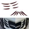 6pcs Universal Gloss Black Car Auto Front Bumper Fins Spoiler Canards Refit