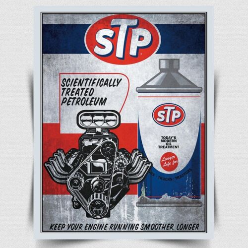 

STP Oil PETROLEUM SIGN METAL WALL PLAQUE Retro Advert man cave shed garageAluminum 20x30cm（7.8x11.8inch）