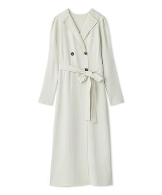 Knit Tight Dress CWNO245052IVR36 Trench-style