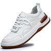 European Station 2025 New Spring and Summer Men's Shoes Breathable Little White Shoes Leather Sports Trend Hollow Casual Board Shoes