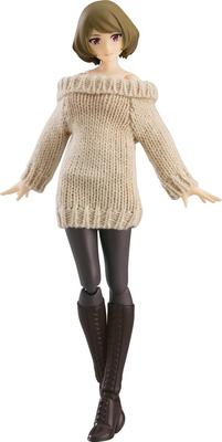 Figma Styles Corpo Femminile [Chiaki] con outfit vestito maglione monospalla Figura mobile in plastica dipinta non in scala 574