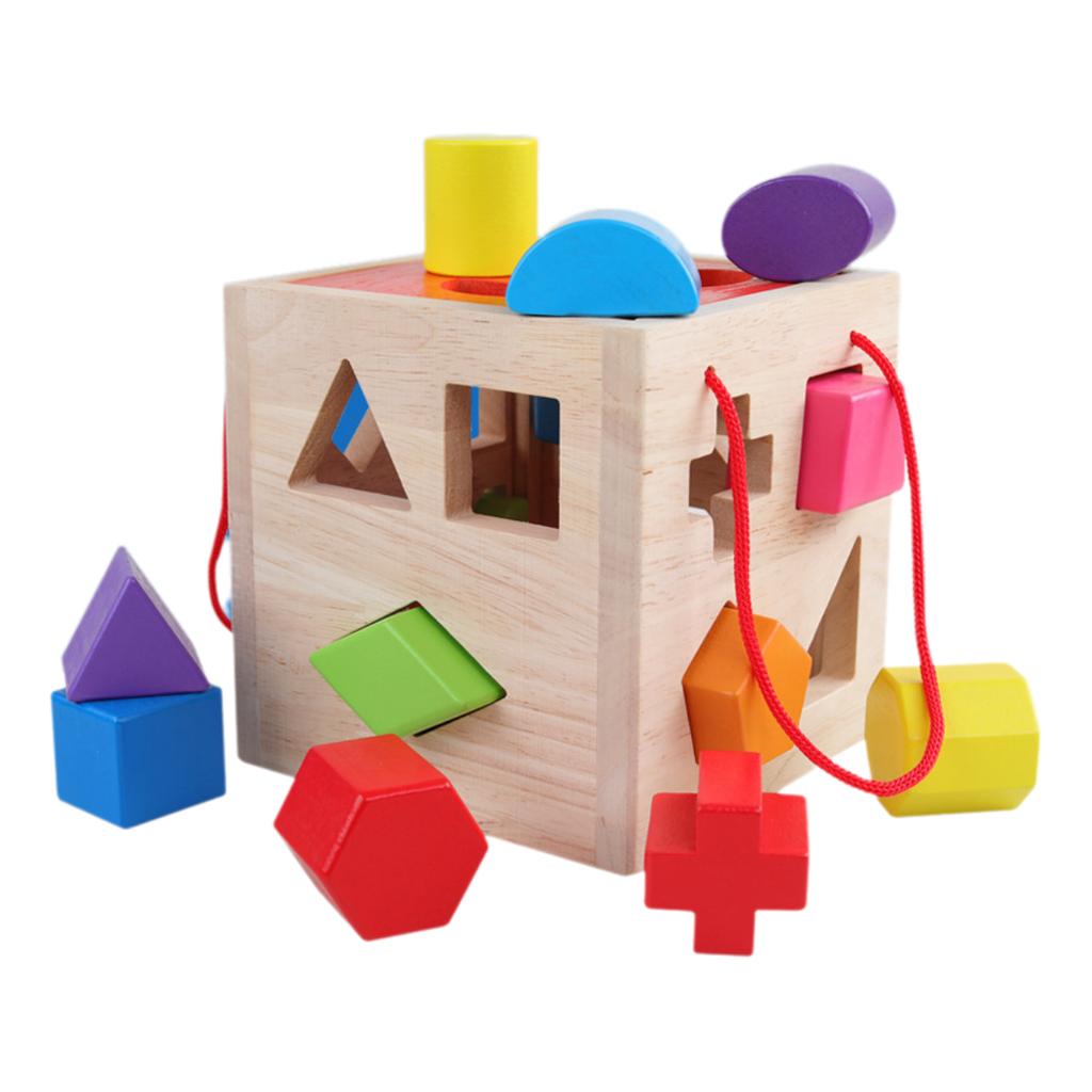 Geometric Pairing Shapes Building Blocks Baby Education Enlightenment Toy Set