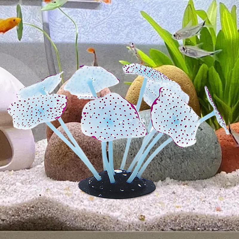 Glow Coral Reef Aquarium Decor Glowing Artificial Coral Aquariums Decor Aquarium Fish Tank Coral Decorations With Glowing Effect