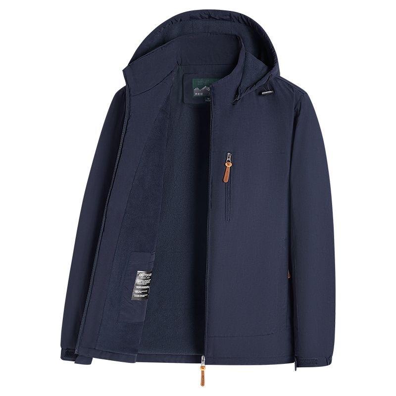 

Autumn and Winter Velvet Jacket Men s New Outdoor Sports Casual Jacket 5XL