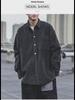 Men’s Autumn Corduroy Long Sleeve Casual Shirt Jacket - Japanese Style, Trendy and Loose Fit for Fall and Winter.