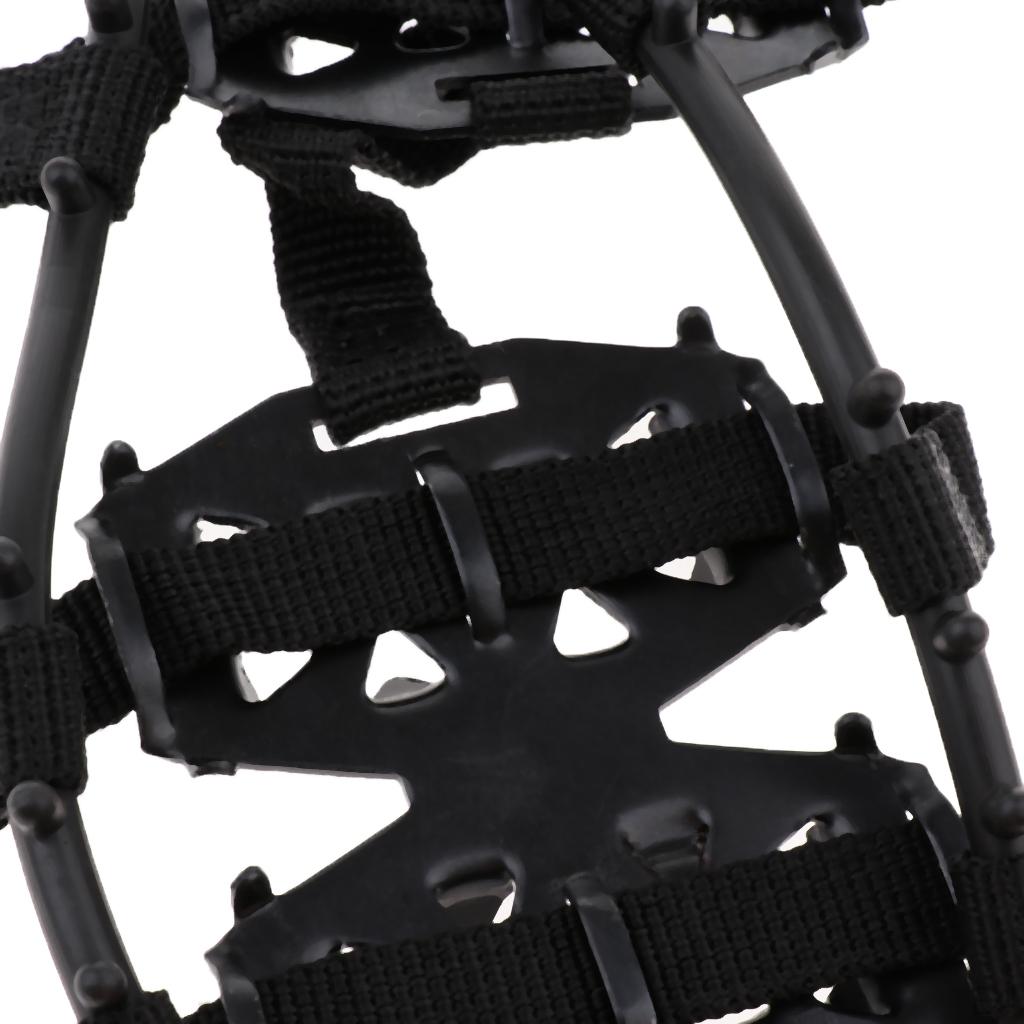 Spikes, Eis Schnee Gehen Reibung Steigeisen, mit 24 Stahlspitzen, Anti-Rutsch, Outdoor Sportschuhe
