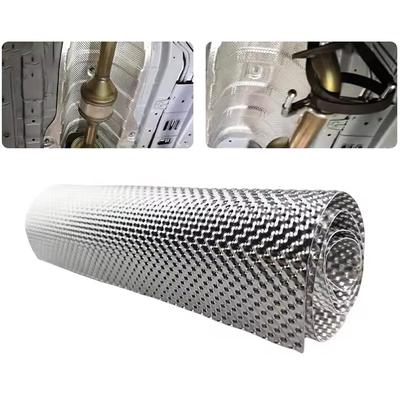 Scudo termico 300mm x 500mm Scarichi Elettrici Motore Auto Strumento Accessori Collettore Turbo Alluminio Goffrato Isolamento Termico Piatto