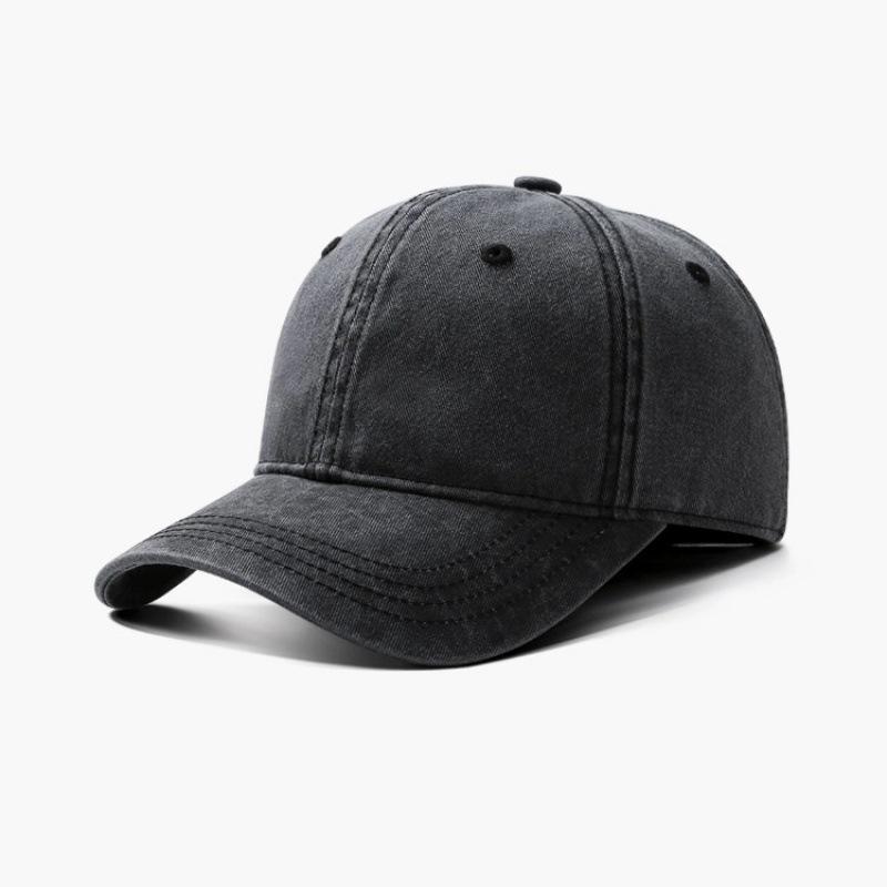 Old Baseball Cap Men and Women Spring and Autumn Fashion Denim Baseball Cap Big Head Circumference Cap