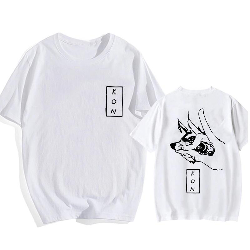 Anime Chainsaw Man T-shirt Pochita Cartoon Harajuku Wrangler Pattern Men's T-shirt Casual Manga T-shirt