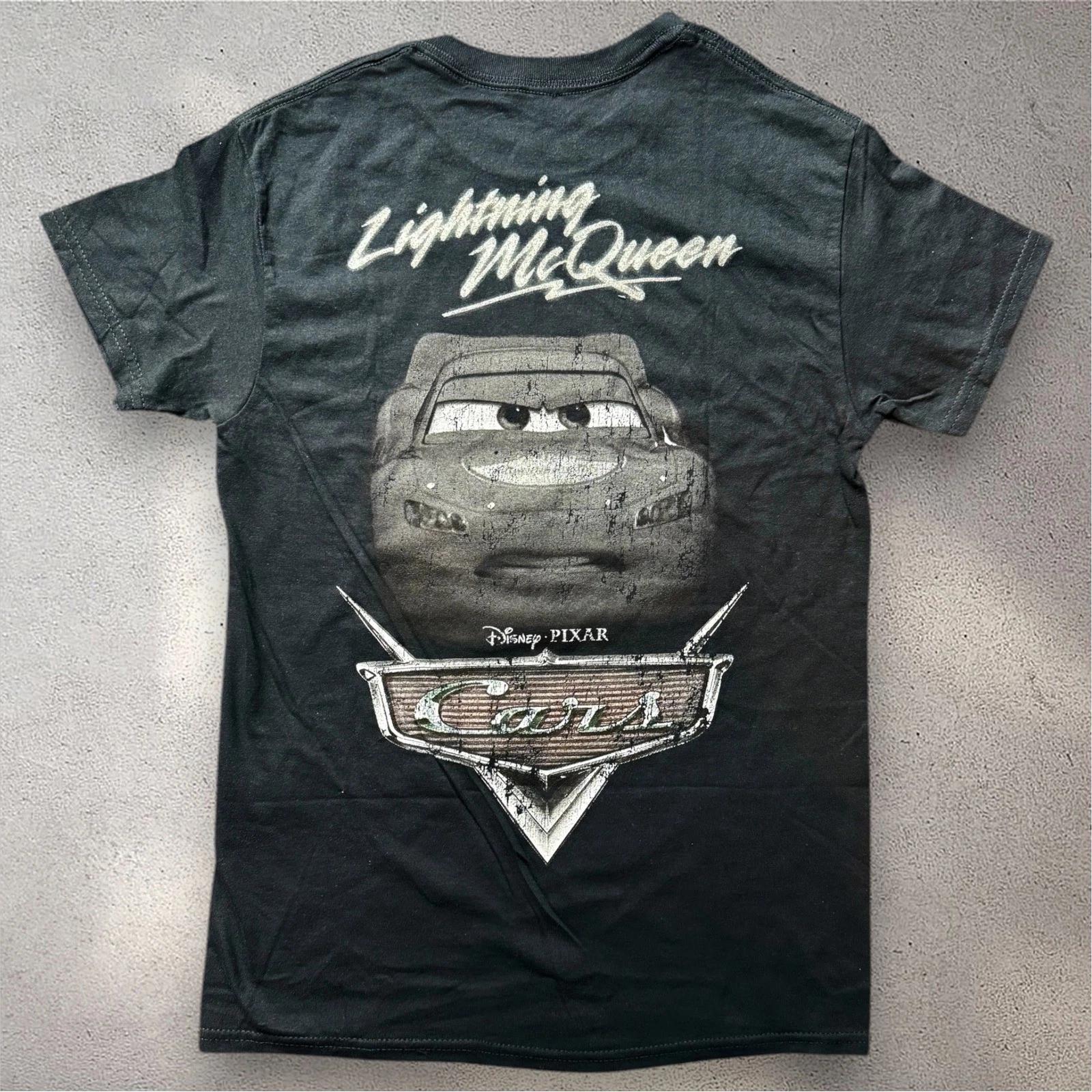CVLA Disney Cars Lightning McQueen Racing Sponsor Graphic T- Shirt Mens Small XL