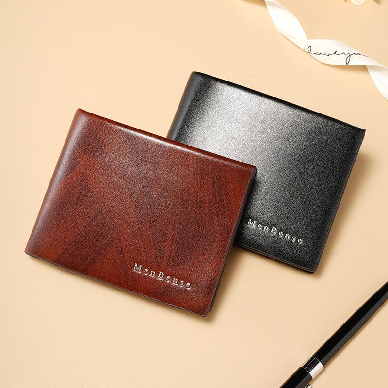New Men'S Wallet Men'S New Short Wallet Fashion Youth Wallet Large Capacity Multi-Card Wallet