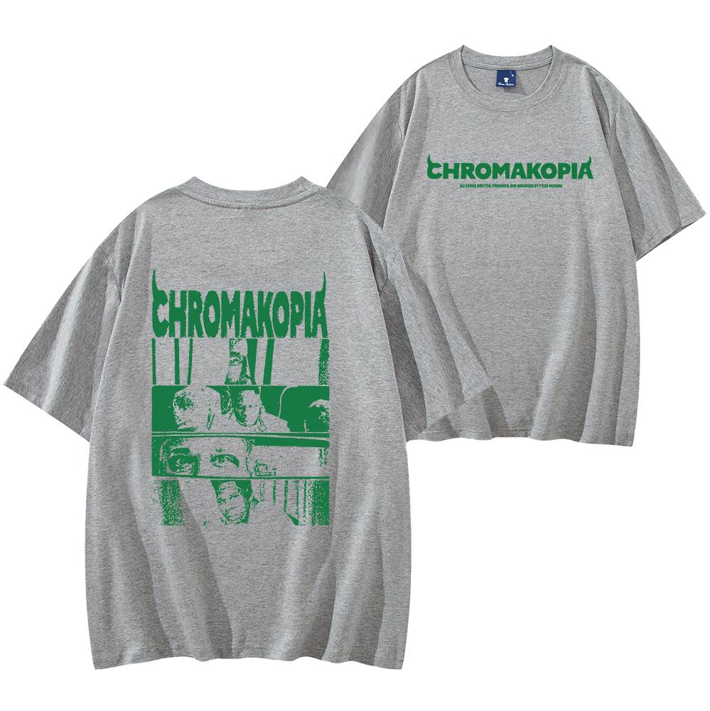 The Creator Chromakopia Unisex Tee Shirt Cotton Graphic T-shirt Hip Hop Music Fan Apparel Alternative Streetwear Top Men Women