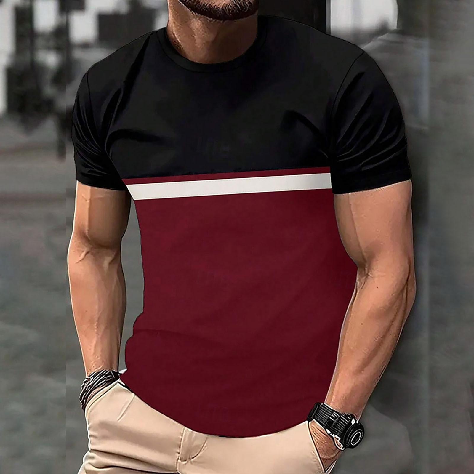 

Мужская футболка Футболки с графическим текстом Pool3D печать Уличная повседневная одежда с короткими рукавами и принтом Базовая одежда XXL чёрный