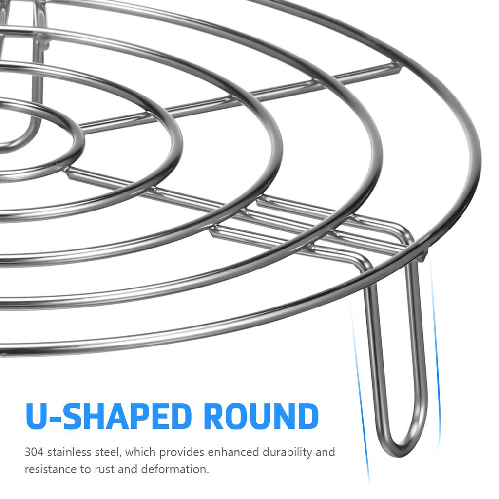 2 Pcs Steamed Vegetable Stand Steamer Basket Insert For Pot 304 Stainless Steel