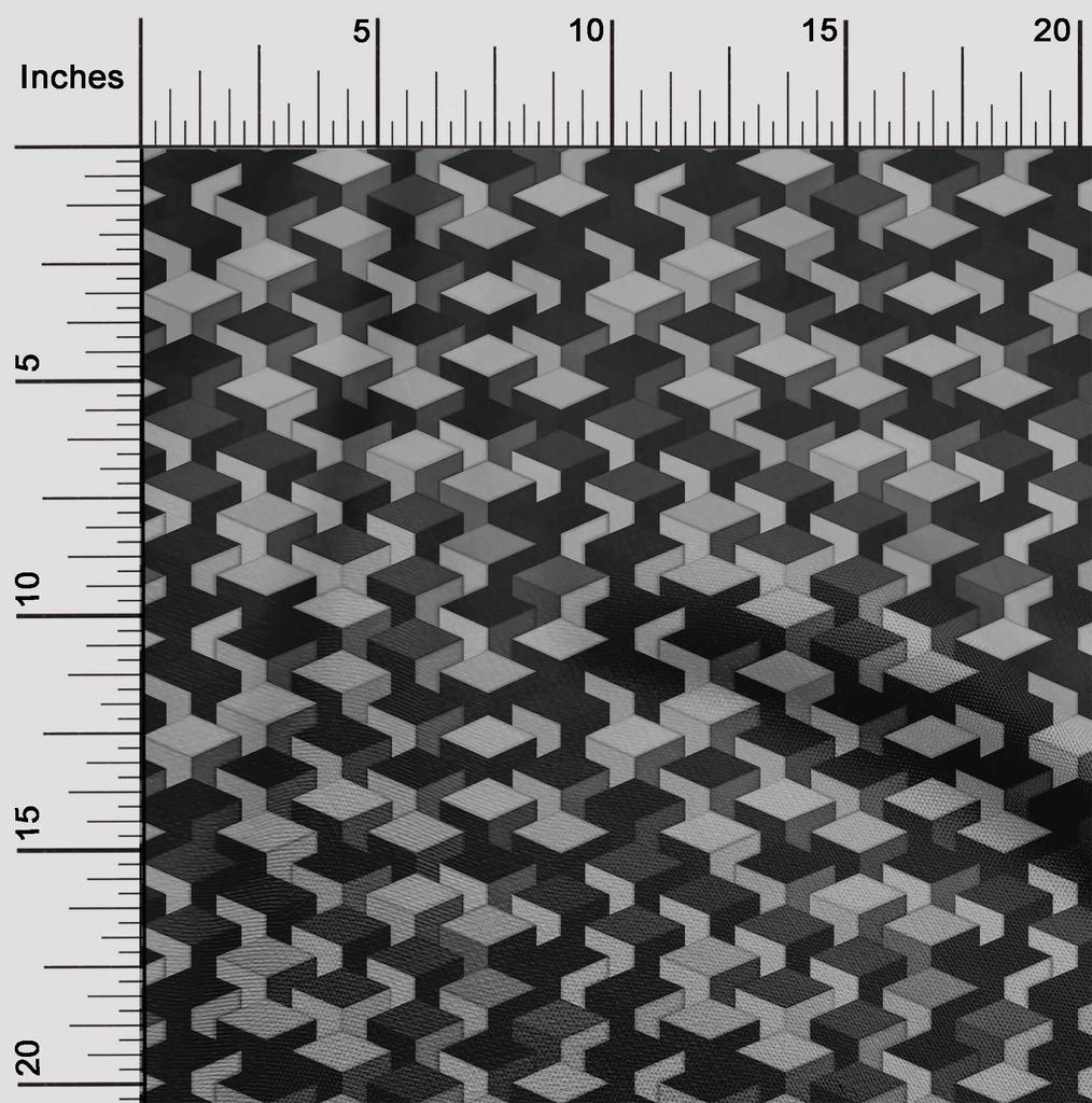 oneOone Cotton Flex Gray Fabric Abstracts Fabric For Sewing Printed Craft Fabric By The Yard 40 Inch