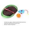 1 Set Foldable Cat Toy Popup Open Mouse Hunt with Bell Ball Funny Interactive Hunting Pet Toys