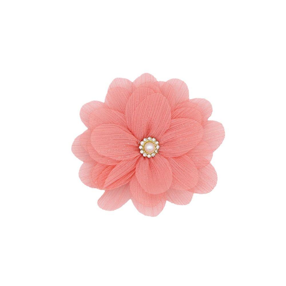 5PCS Chiffon Chiffon Flower Embellishment Handmade Material  Clothes Decoration
