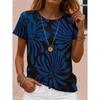 2026 New Women's Casual Short-Sleeve T-Shirt Black and White Butterfly Print