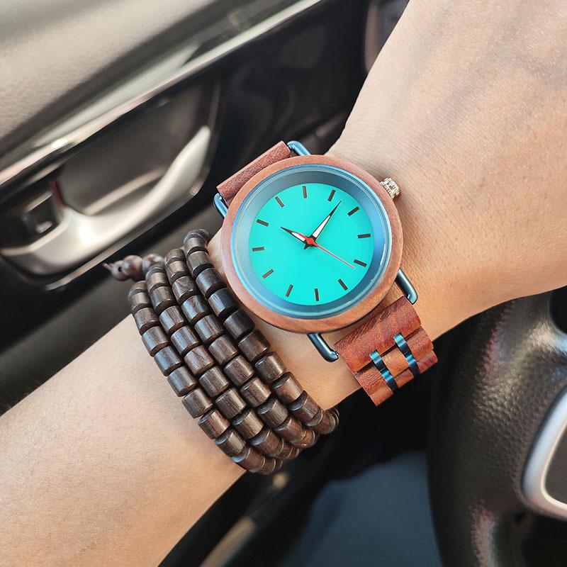 Модные часы из дерева, мужские повседневные деловые кварцевые часы, часы из стали и дерева класса люкс