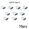 Adaptador USB 2,0 tipo C USB macho convertidor OTG macho USB-C de aluminio negro Mini colores metálicos para puerto tipo C 3