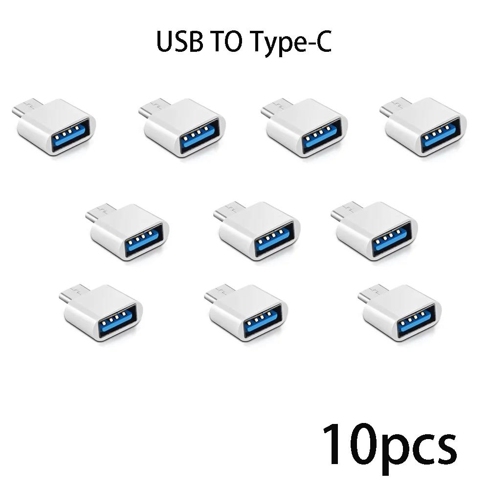 Adaptador USB 2,0 tipo C USB macho convertidor OTG macho USB-C de aluminio negro Mini colores metálicos para puerto tipo C 3