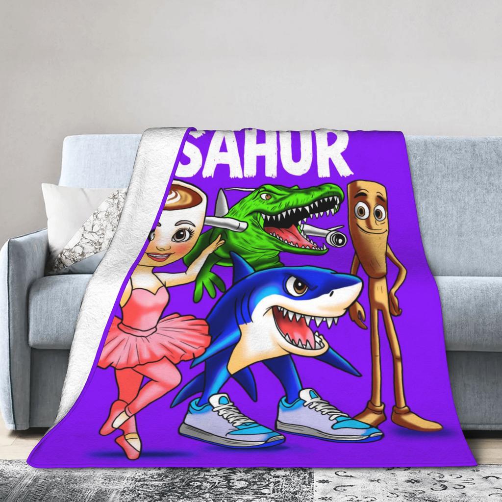 Italian Brainrot Plush Blanket Child  Flannel Throw Blanket For Living Room Super Soft Custom DIY Quality Bedspread Gift Idea