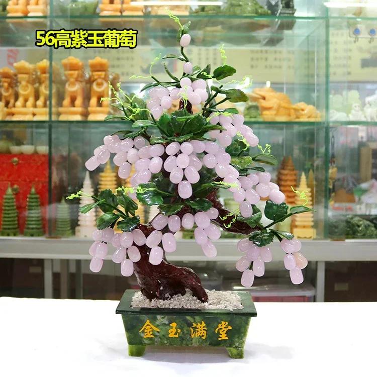 Stone ornament grape tree Zhaocai home accessories Arts and Crafts Living room TV cabinet Wine cabinet desktop Gift from friends