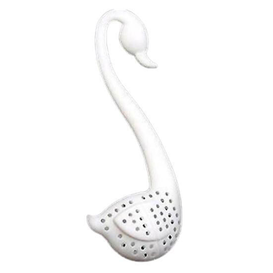 1Pc Lose Tee-ei Sieb Kreative Schwan Form Herbal Spice Filter Diffusor