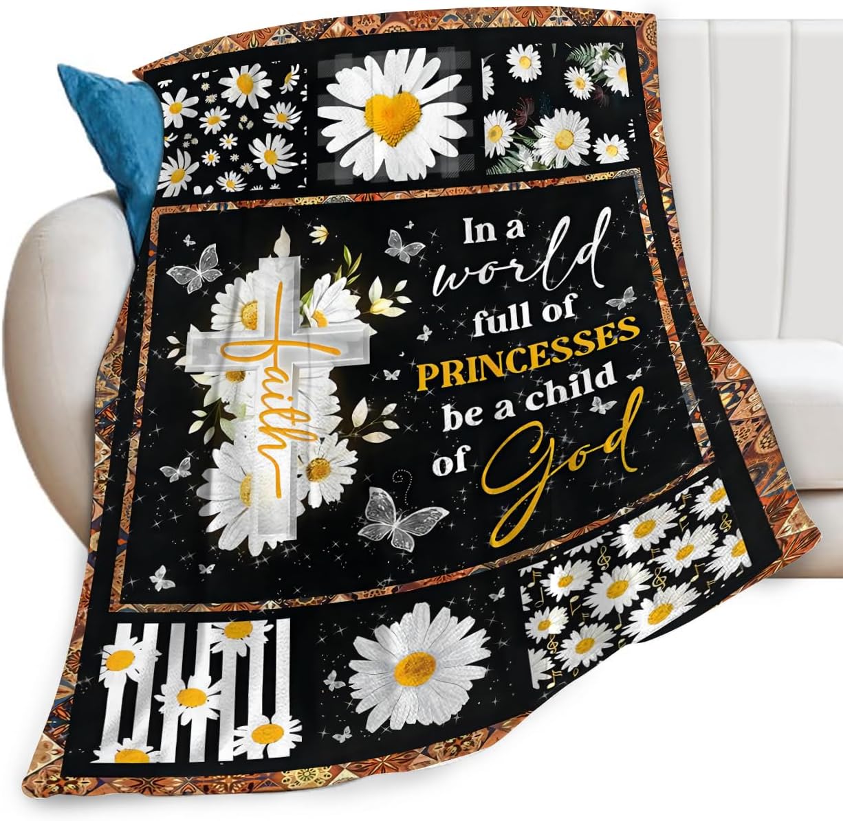Japanese Samurai Warrior Throw Blanket with Inspirational Quotes  Soft Cozy Fleece Plush Flannel Bedding for Couch Sofa Bed  Gif 40x50in