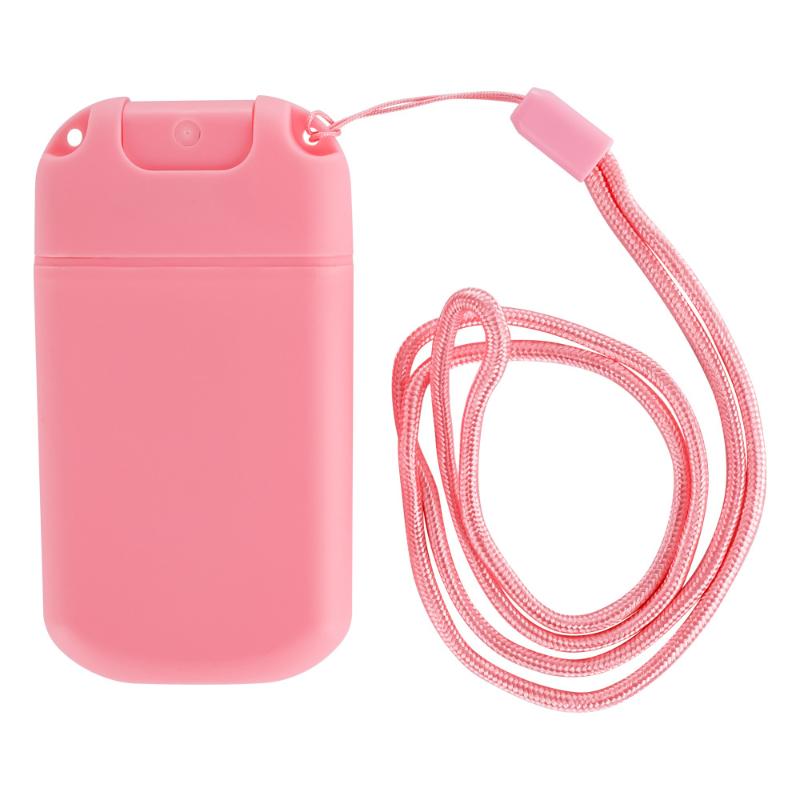 

1Pcs 30Ml Card Type Spray Bottles Refillable Perfume Atomizer Travel Cosmetic For Personal Care With Nylon Lanyard розовый