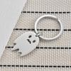Cute Ghost Stainless Steel Keychain Creative Cartoon Design Stylish Bag Pendant Practical Lightweight Daily Key Accessory