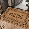 American Style Non-slip Coconut Palm Entry Mat - Dirt Wiping Mud Scraper for Doors