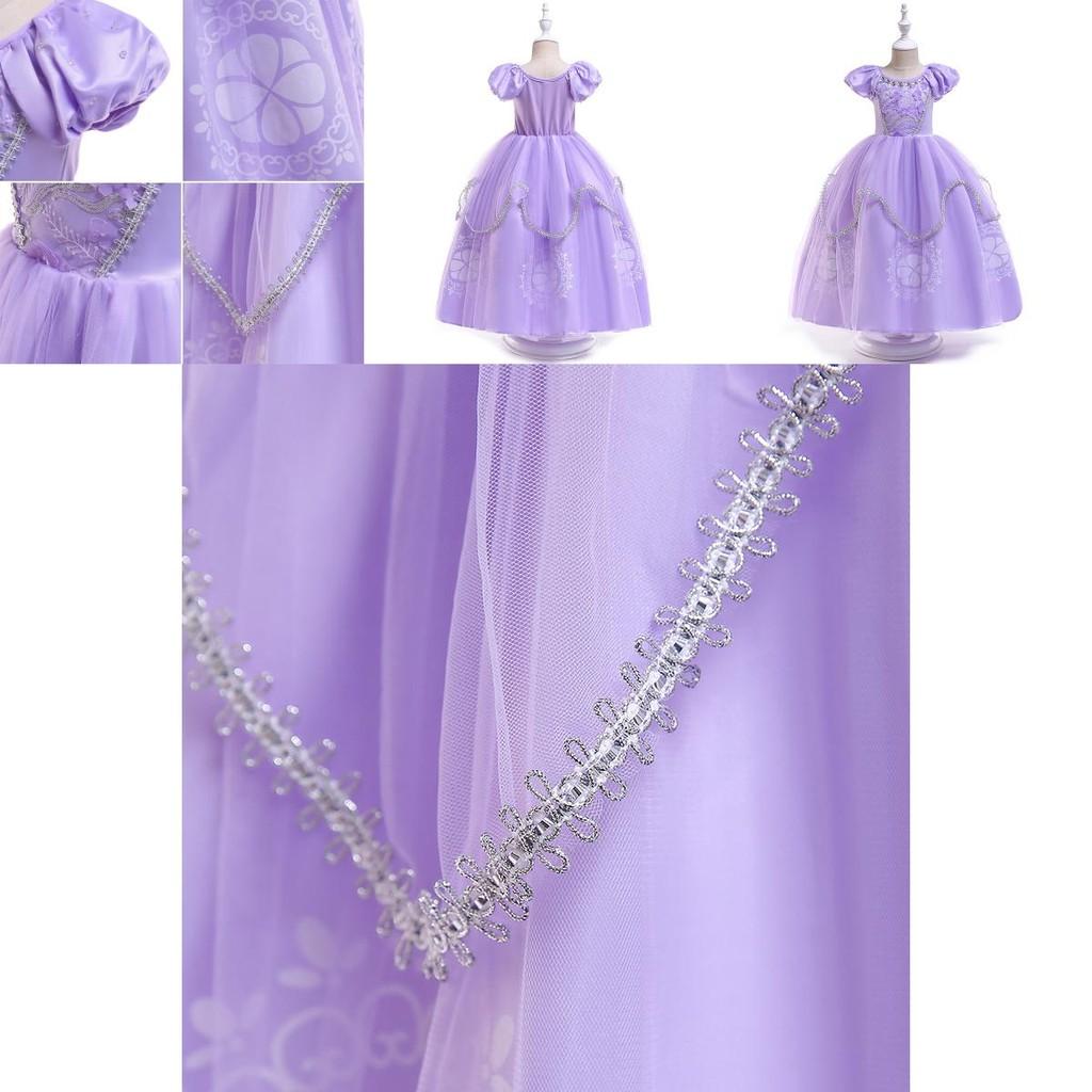 Enchanting Girls Sofia Princess Dress Cartoon Costume For Fantasy Party Adventures