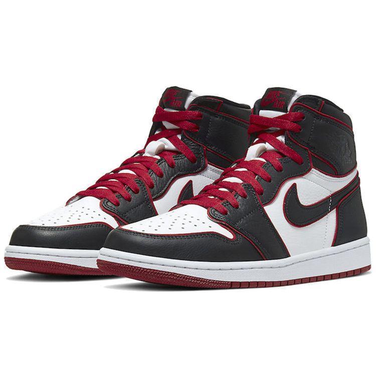 Air Jordan 1 Retro High OG Bloodline Unisex Sneakers Red Black Gym-Red 555088-062