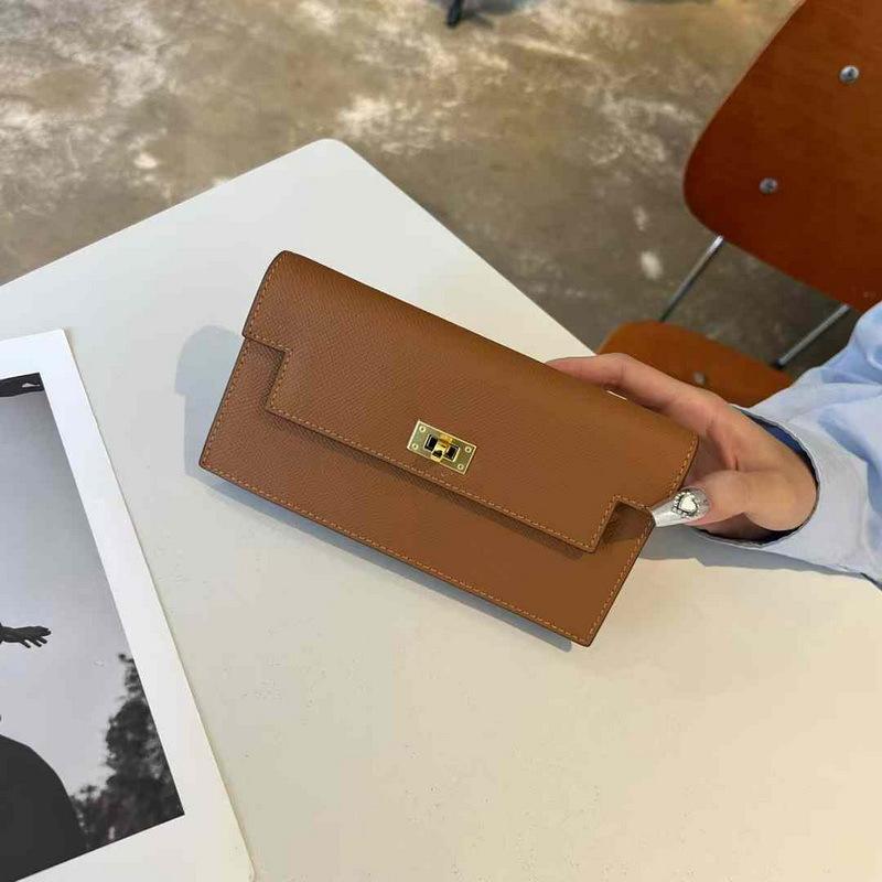 2026 Nová peněženka z pravé kůže Palm Pattern Kabelka na řetízku přes rameno Diagonalní Cross Body