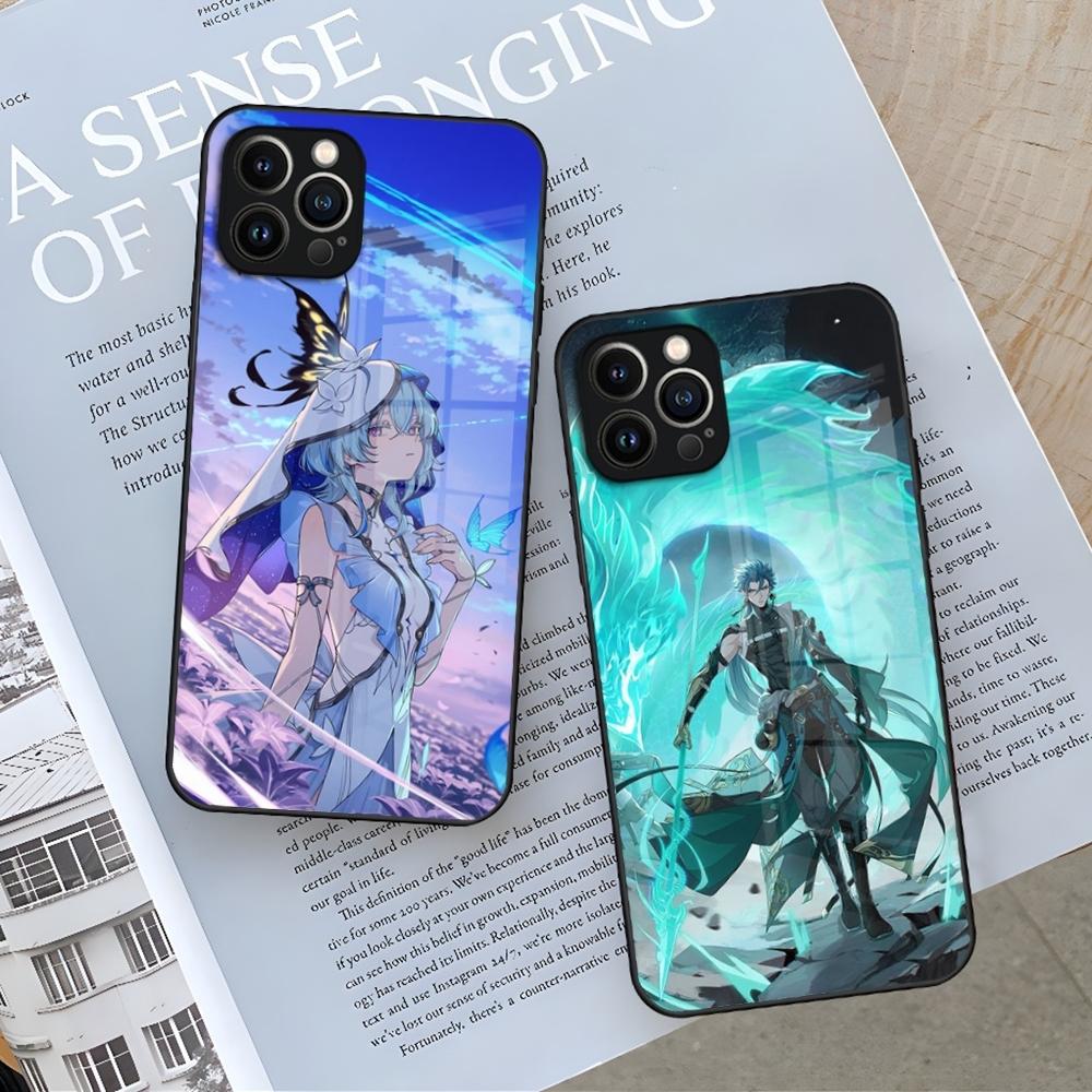 Game Wuthering Waves Phone Case for Iphone 16 15 14 12 11 13 Pro Max Mini X Xr Xs Se 8 Puls Glass Cover