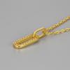 Minimalist Double Ring Pendant Clavicle Chain For Women Elegant Delicate Fashionable Niche Design Jewelry