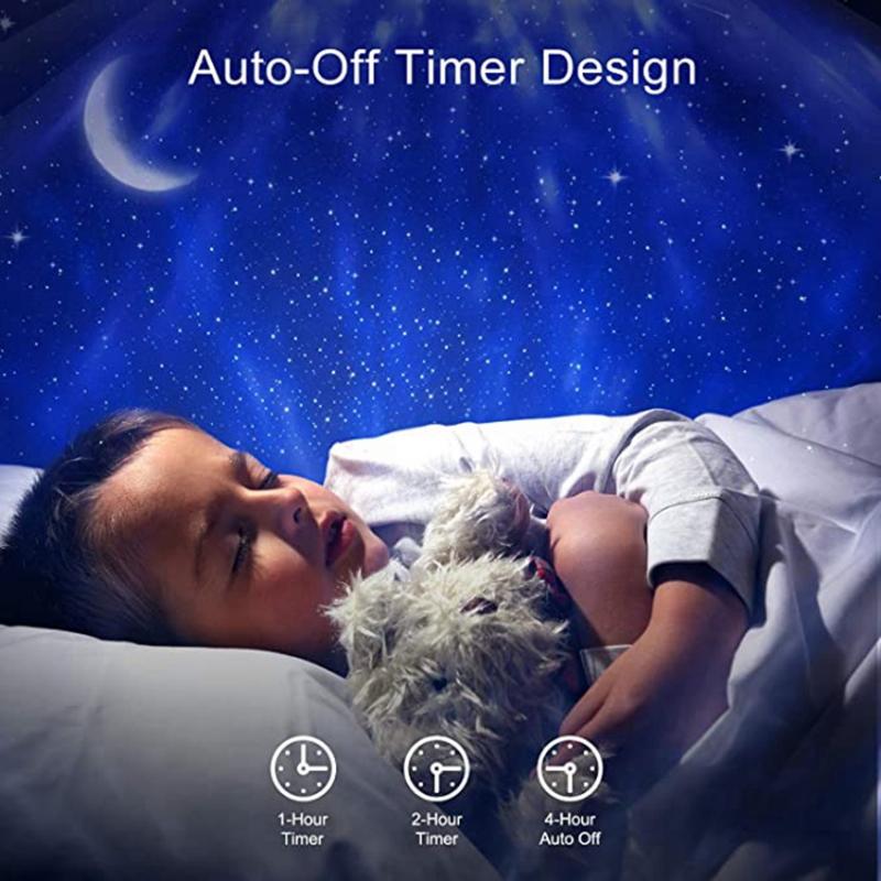 Colorful Lamp Starry Sky Galaxy Projector Light Blueteeth Voice Control Music Player LED Night Light Valentine's Day Projection
